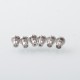 Empire V Style RTA Rebuildable Tank Atomizer with knurling Surface - Silver, 23mm Diameter