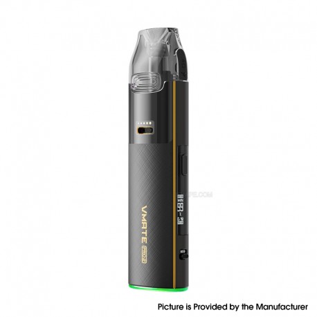 [Ships from Bonded Warehouse] Auhentic VOOPOO Vmate Pro 2 30W Pod System Kit - Gilt Black, 1500mAh, 5~30W, 3ml, 0.4ohm / 0.7ohm