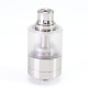 SXK Bastard V2 Style RTA Rebuildable Tank Atomizer - Silver, 316SS + Acrylic, 3.5ml, Air Pins 1, 1.2, 1.5, 2, 2.5, 3mm, 22mm