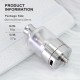 SXK Bastard V2 Style RTA Rebuildable Tank Atomizer - Silver, 316SS + Acrylic, 3.5ml, Air Pins 1, 1.2, 1.5, 2, 2.5, 3mm, 22mm