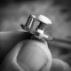 Empire V Style RTA Rebuildable Tank Atomizer with knurling Surface - Silver, 23mm Diameter