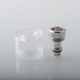 SXK Replacement Short Tank Tube Kit for SXK Empire V Style RTA Atomizer - Translucent + Brown, PEI + PMMA (2 PCS)