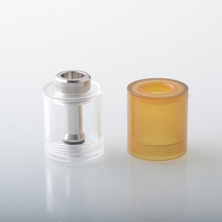 SXK Replacement Long Tank Tube Kit for SXK Empire V Style RTA Atomizer - Translucent + Brown, PEI + PMMA (2 PCS)