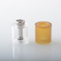 SXK Replacement Long Tank Tube Kit for SXK Empire V Style RTA Atomizer - Translucent + Brown, PEI + PMMA (2 PCS)