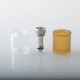 SXK Replacement Long Tank Tube Kit for SXK Empire V Style RTA Atomizer - Translucent + Brown, PEI + PMMA (2 PCS)