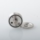 SXK Replacement Build Deck for SXK Empire V Style RTA Atomizer - Silver, Air Pin 0.8 / 1 / 1.2 / 1.4 / 1.6 / 1.8 / 2.0mm