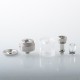 SXK Empire V Style RTA Rebuildable Tank Atomizer - Silver, 3.5ml, Air Pin 0.8 / 1 / 1.2 / 1.4 / 1.6 / 1.8 / 2.0mm, 23mm Diameter
