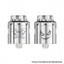 [Ships from Bonded Warehouse] Authentic Hellvape Dead Rabbit 3 RDA Atomizer - Shiny Silver, Dual Coil, with BF Pin, 24mm