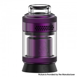 Authentic Thunder Cloud Blaze Solo 2 RTA Rebuildable Tank Atomizer - Purple, 3.5ml / 5.5ml, 25mm Diameter