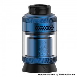 Authentic Thunder Cloud Blaze Solo 2 RTA Rebuildable Tank Atomizer - Blue, 3.5ml / 5.5ml, 25mm Diameter