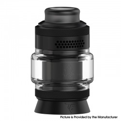 Authentic Thunder Cloud Blaze Solo 2 RTA Rebuildable Tank Atomizer - Matte Black, 3.5ml / 5.5ml, 25mm Diameter