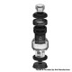 Authentic Thunder Cloud Blaze Solo 2 RTA Rebuildable Tank Atomizer - Matte Black, 3.5ml / 5.5ml, 25mm Diameter
