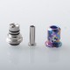 Rekavape Mission XV ARC Style Boro BB Drip Tip Set for BB / Billet Boro Mod - Digigrid, Titanium + Stainless Steel
