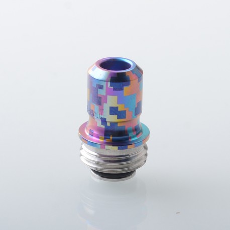 Rekavape Mission XV ARC Style Boro BB Drip Tip Set for BB / Billet Boro Mod - Digigrid, Titanium + Stainless Steel