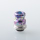 Rekavape Mission XV KB2 Style Boro BB Drip Tip Set for BB / Billet Boro Mod - Digigrid, Titanium + Stainless Steel