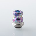 Rekavape Mission XV KB2 Style Boro BB Drip Tip Set for BB / Billet Boro Mod - Digigrid, Titanium + Stainless Steel