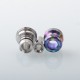 Rekavape Mission XV KB2 Style Boro BB Drip Tip Set for BB / Billet Boro Mod - Digigrid, Titanium + Stainless Steel