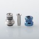 Rekavape Mission XV KB2 Style Boro BB Drip Tip Set for BB / Billet Boro Mod - Ebtropic, Titanium + Stainless Steel