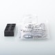 Authentic ThunderHead Creations & Mike Vapes Blaze RTA Rebuildable Tank Atomizer - Silver Black, 2ml / 5.5ml, 26mm Diameter