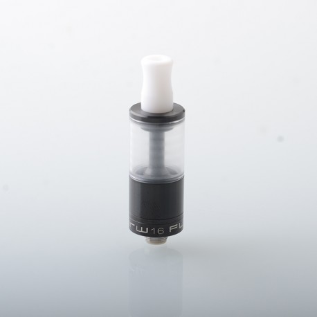 Dvarw Style MTL RTA Rebuildable Tank Atomizer - Black, 316 Stainless Steel, 2ml, 16mm Diameter