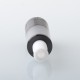 Dvarw Style MTL RTA Rebuildable Tank Atomizer - Black, 316 Stainless Steel, 2ml, 16mm Diameter