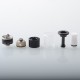 Dvarw Style MTL RTA Rebuildable Tank Atomizer - Black, 316 Stainless Steel, 2ml, 16mm Diameter