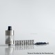 Rekavape VWM Intensa Style RTA Atomizer - Black + Translucent, 316SS + PCTG, 5.2ml, 10 PCS Air Pins, 22mm Diameter