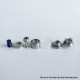 Rekavape VWM Intensa Style RTA Atomizer - Silver + Brown, 316SS + PEI, 5.2ml, 10 PCS Air Pins, 22mm Diameter