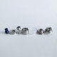 Rekavape VWM Intensa Style RTA Atomizer - Silver + Translucent, 316SS + PCTG, 5.2ml, 10 PCS Air Pins, 22mm Diameter