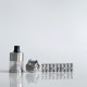 Rekavape VWM Intensa Style RTA Atomizer - Silver + Translucent, 316SS + PCTG, 5.2ml, 10 PCS Air Pins, 22mm Diameter