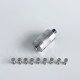 Rekavape VWM Intensa Style RTA Atomizer - Silver + Translucent, 316SS + PCTG, 5.2ml, 10 PCS Air Pins, 22mm Diameter