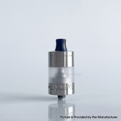 VWM Intensa Style RTA Atomizer - Silver + Translucent, 316SS + PCTG, 5.2ml, 10 PCS Air Pins, 22mm Diameter