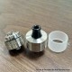 VWM Intensa Style RTA Atomizer - Silver + Translucent, 316SS + PCTG, 5.2ml, 10 PCS Air Pins, 22mm Diameter