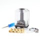 SXK Monarchy iMobb Lite Style RBA Bridge with Boro Tank for Billet / BB Mod - Black, 6 PCS Air Pin 1, 1.2, 2.5, 3, 3.5, 4mm