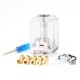 SXK Monarchy iMobb Lite Style RBA Bridge with Boro Tank for Billet / BB Mod - Silver, 6 PCS Air Pin 1, 1.2, 2.5, 3, 3.5, 4mm