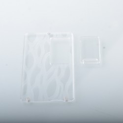 AuthenticMK MODS Engraved Front + Back Panels with Inner Plate for dotMod dotAIO V2 - Pattern B Clear