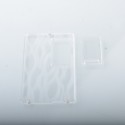 AuthenticMK MODS Engraved Front + Back Panels with Inner Plate for dotMod dotAIO V2 - Pattern B Clear