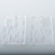 AuthenticMK MODS Engraved Front + Back Panels with Inner Plate for dotMod dotAIO V2 - Pattern B Clear