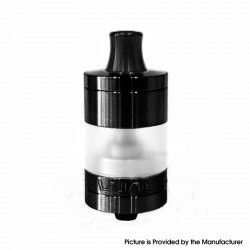 YFTK VWM Intensa Style RTA Atomizer - Black + Translucent, 316SS + PCTG, 5.2ml, 10 PCS Air Pins, 22mm Diameter