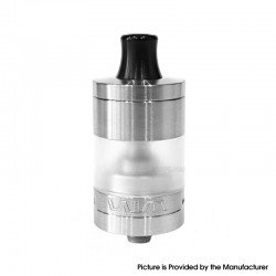 YFTK VWM Intensa Style RTA Atomizer - Silver + Translucent, 316SS + PCTG, 5.2ml, 10 PCS Air Pins, 22mm Diameter