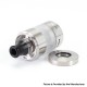 SXK VWM Intensa Style RTA Atomizer - Silver + Translucent, 316SS + PCTG, 5.2ml, 10 PCS Air Pins, 22mm Diameter