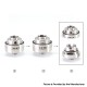 SXK VWM Intensa Style RTA Atomizer - Silver + Translucent, 316SS + PCTG, 5.2ml, 10 PCS Air Pins, 22mm Diameter