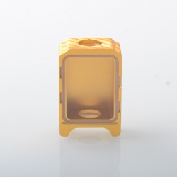 Monarchy Inverted Skull Style Boro Tank for SXK BB / Billet AIO Box Mod Kit - Gold, Aluminum Alloy