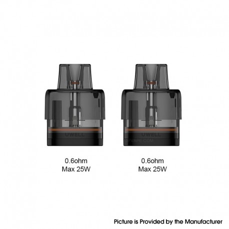 [Ships from Bonded Warehouse] Authentic Uwell Typhos Replacement Pod Cartridge - 0.6ohm, 6ml (2 PCS)