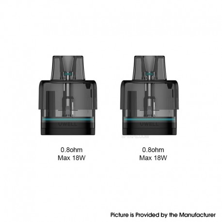 [Ships from Bonded Warehouse] Authentic Uwell Typhos Replacement Pod Cartridge - 0.8ohm, 6ml (2 PCS)