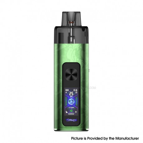 [Ships from Bonded Warehouse] Authentic Uwell Typhos 45W Pod System Kit - Polar Green, 2000mAh, 5~45W, 6ml, 0.3ohm / 0.6ohm