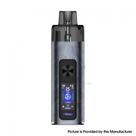 [Ships from Bonded Warehouse] Authentic Uwell Typhos 45W Pod System Kit - Cement Gray, 2000mAh, 5~45W, 6ml, 0.3ohm / 0.6ohm
