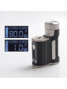 Authentic Mechlyfe x Fallout x Mrjustright1 Paramour SBS Mod - Black Silver, Side-by-Side, 5~80W, 1 x 18650 / 20700 / 21700