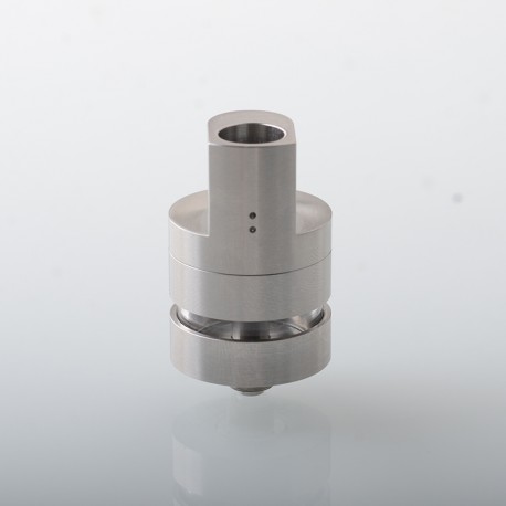 Monad V2 Style Genesis MTL RDTA Rebuildable Tank Atomizer - Silver, 2.0ml, 22mm Diameter