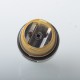 Rekavape Steam Tuners Edge Style MTL / DL RTA Atomizer - Silver + Brown, Air Pin 0.8, 1, 1.2,1.5, 1.8, 2, 2.5, 3mm, 2.8ml, 22mm